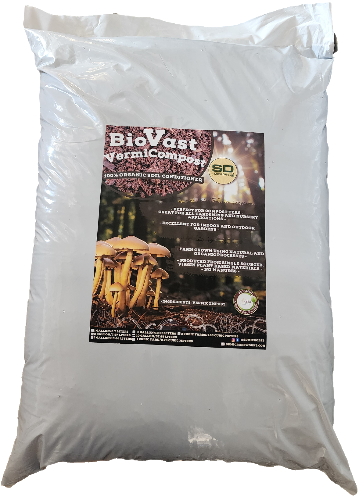 BioVast VermiCompost 100% Organic Soil Conditioner