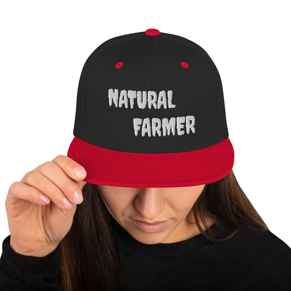 Natural Farmer Snapback Hat