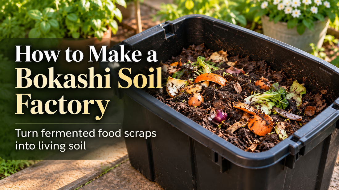 Bokashi Soil Factory: How to Turn Food Scraps Into Soil | SD Microbes