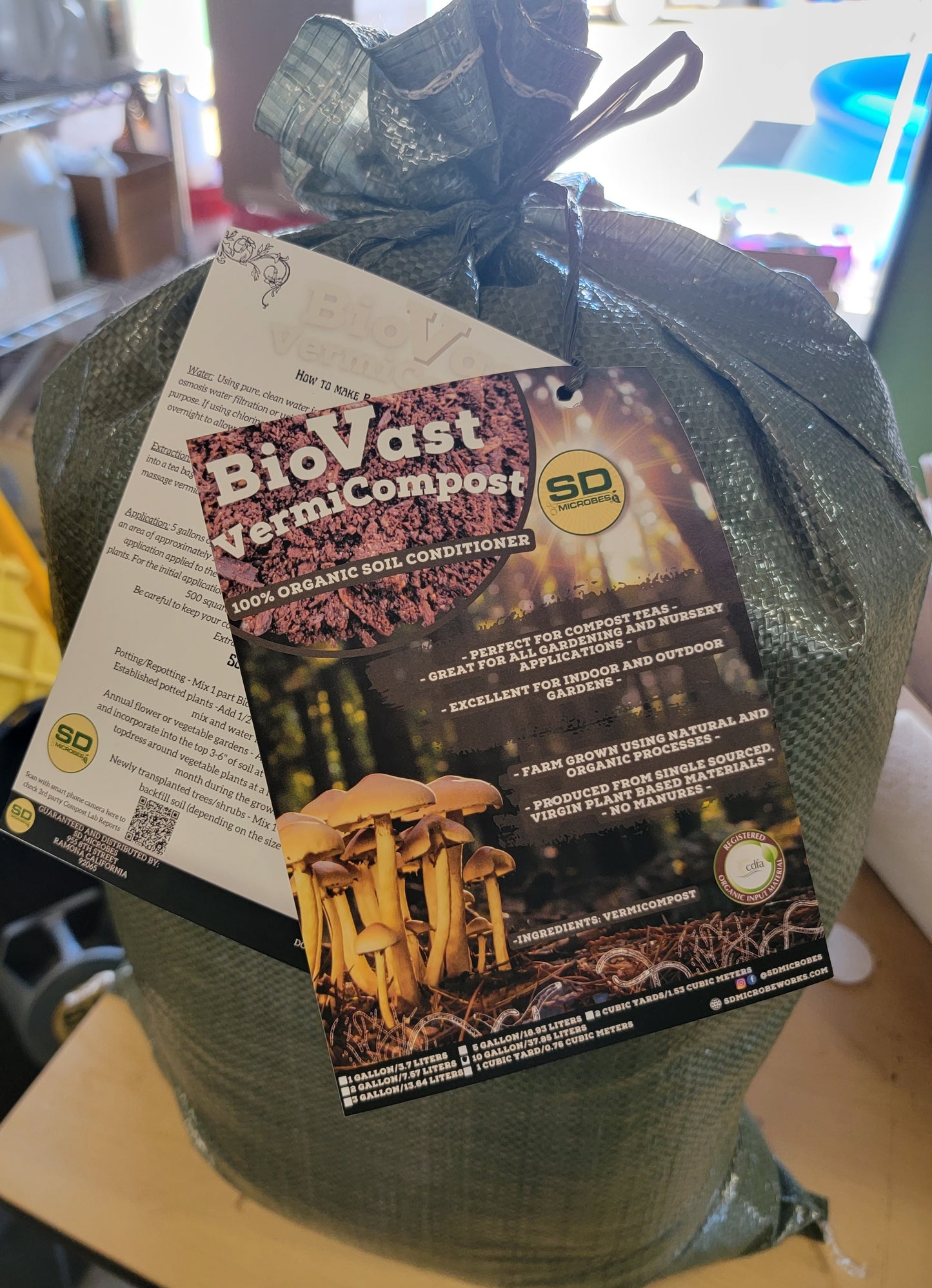 BioVast VermiCompost 100% Organic Soil Conditioner