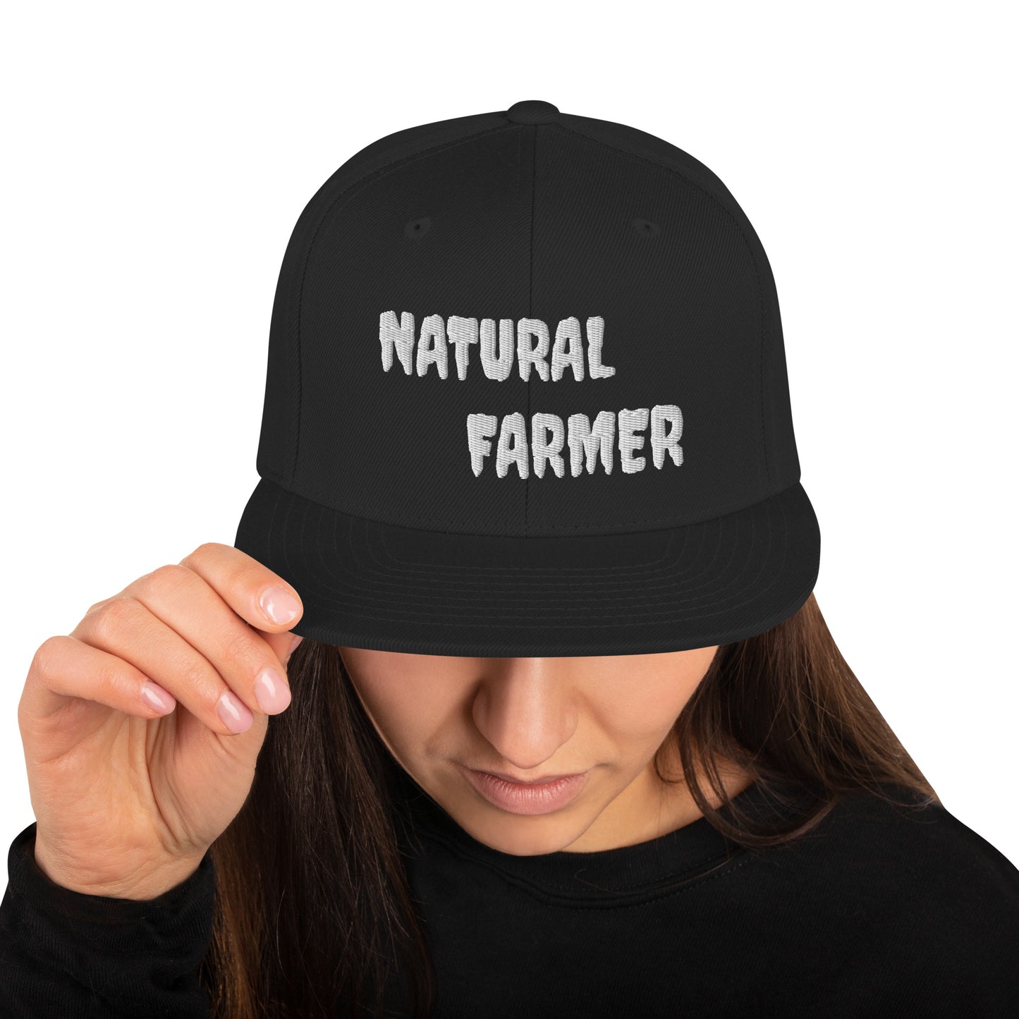 Natural Farmer Snapback Hat