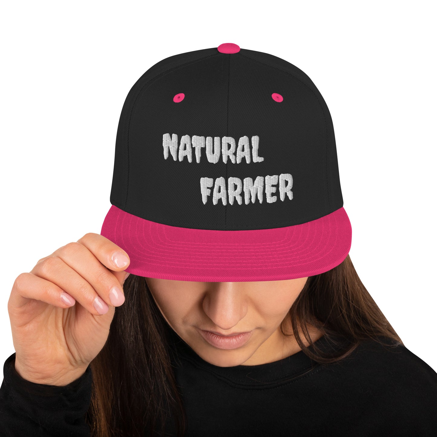 Natural Farmer Snapback Hat