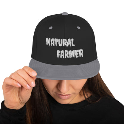 Natural Farmer Snapback Hat