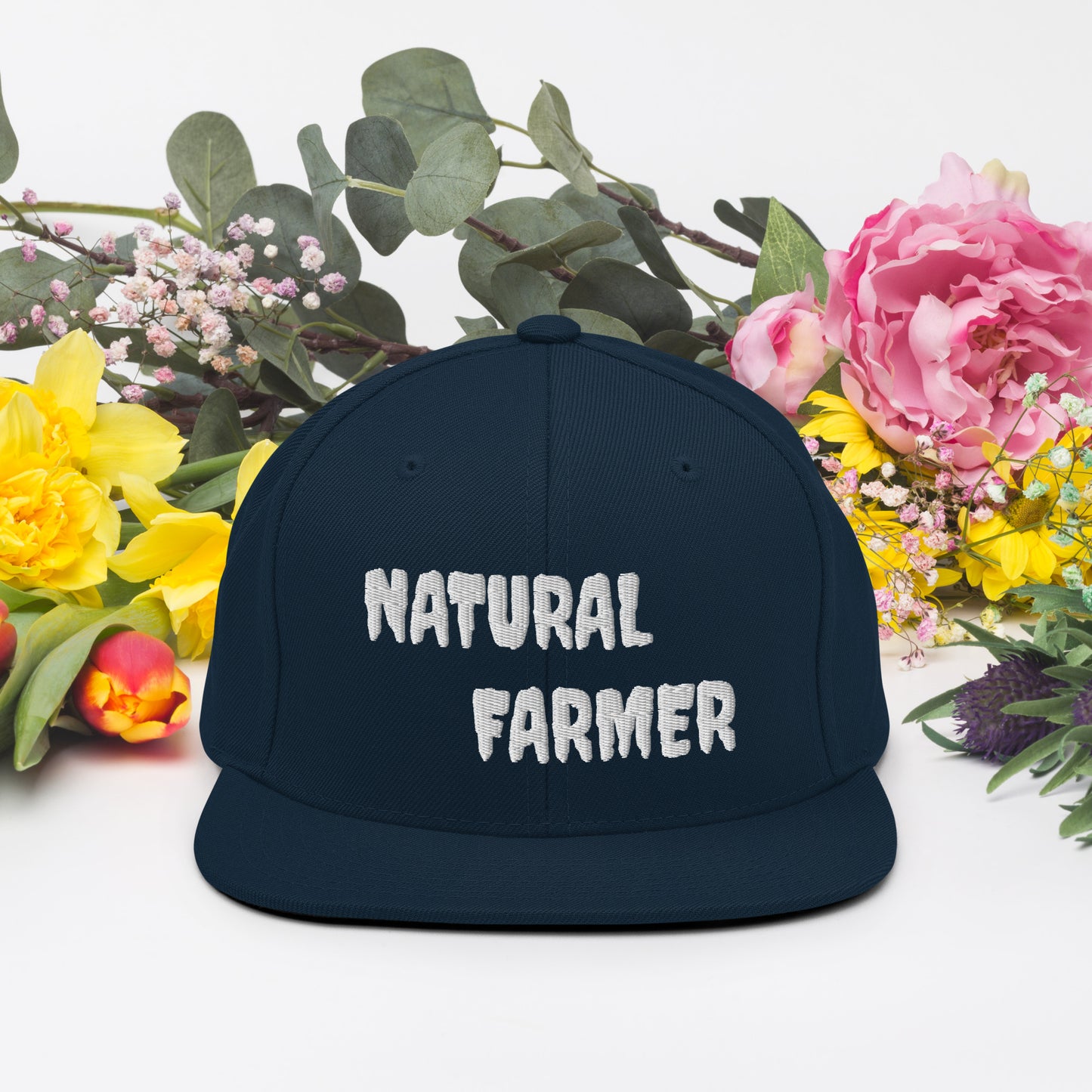 Natural Farmer Snapback Hat