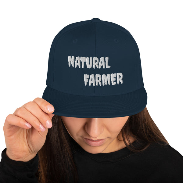 Natural Farmer Snapback Hat