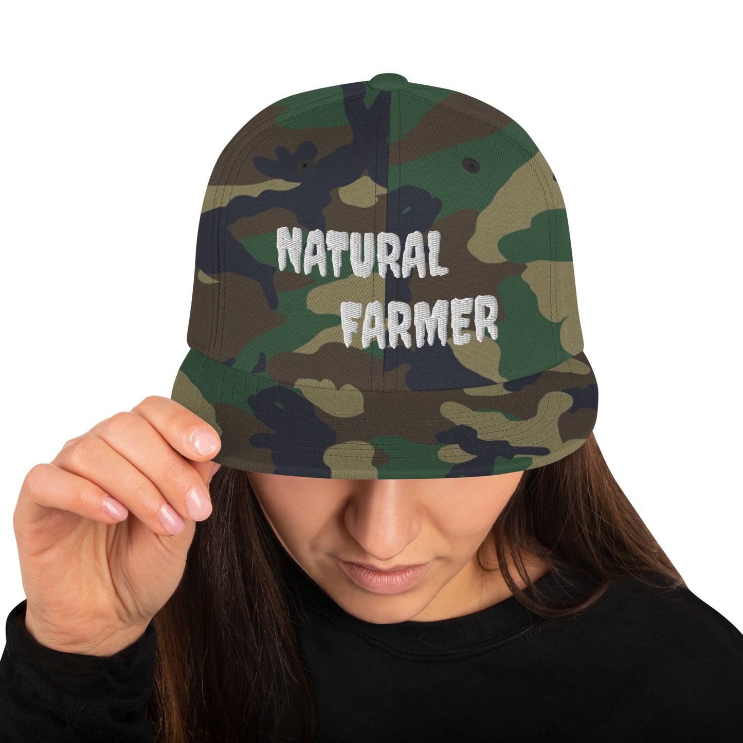 Natural Farmer Snapback Hat