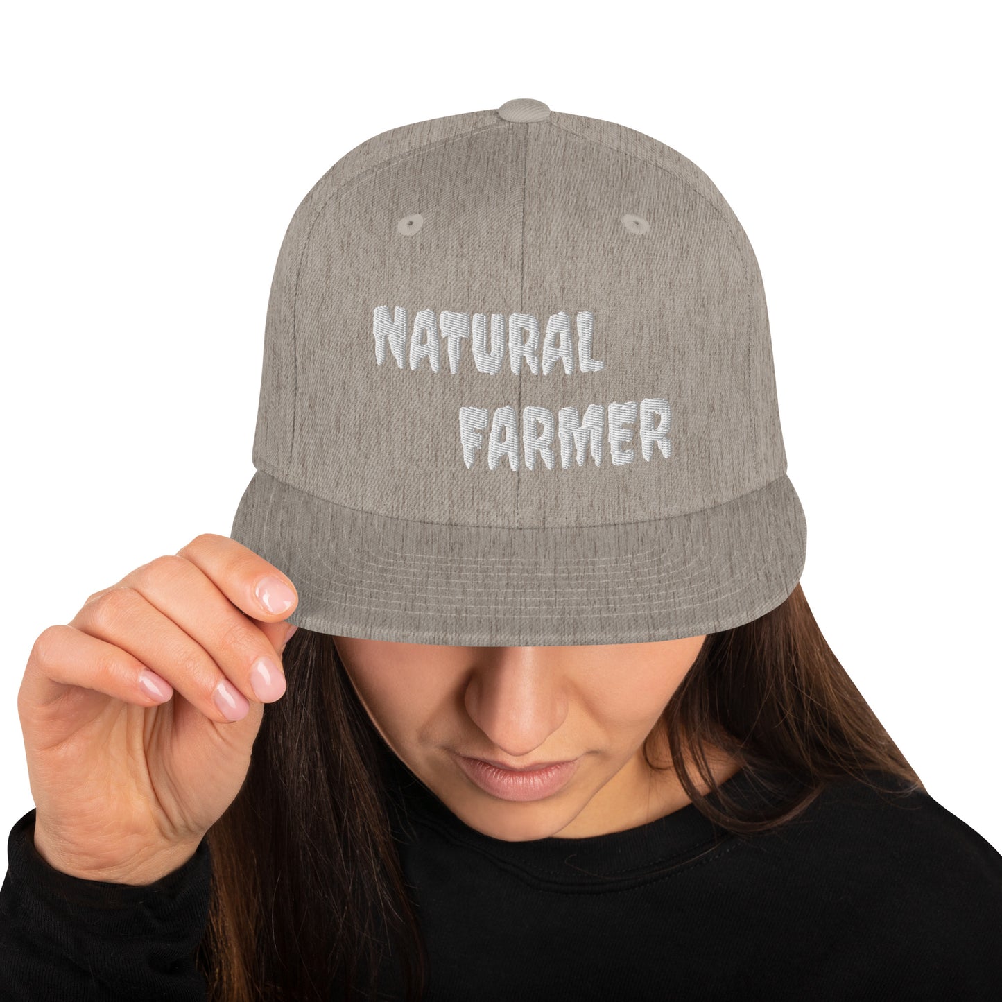 Natural Farmer Snapback Hat