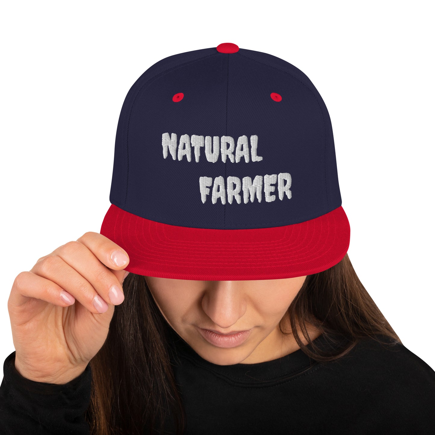 Natural Farmer Snapback Hat