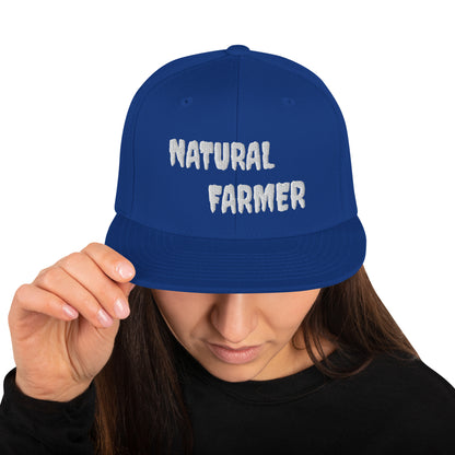 Natural Farmer Snapback Hat