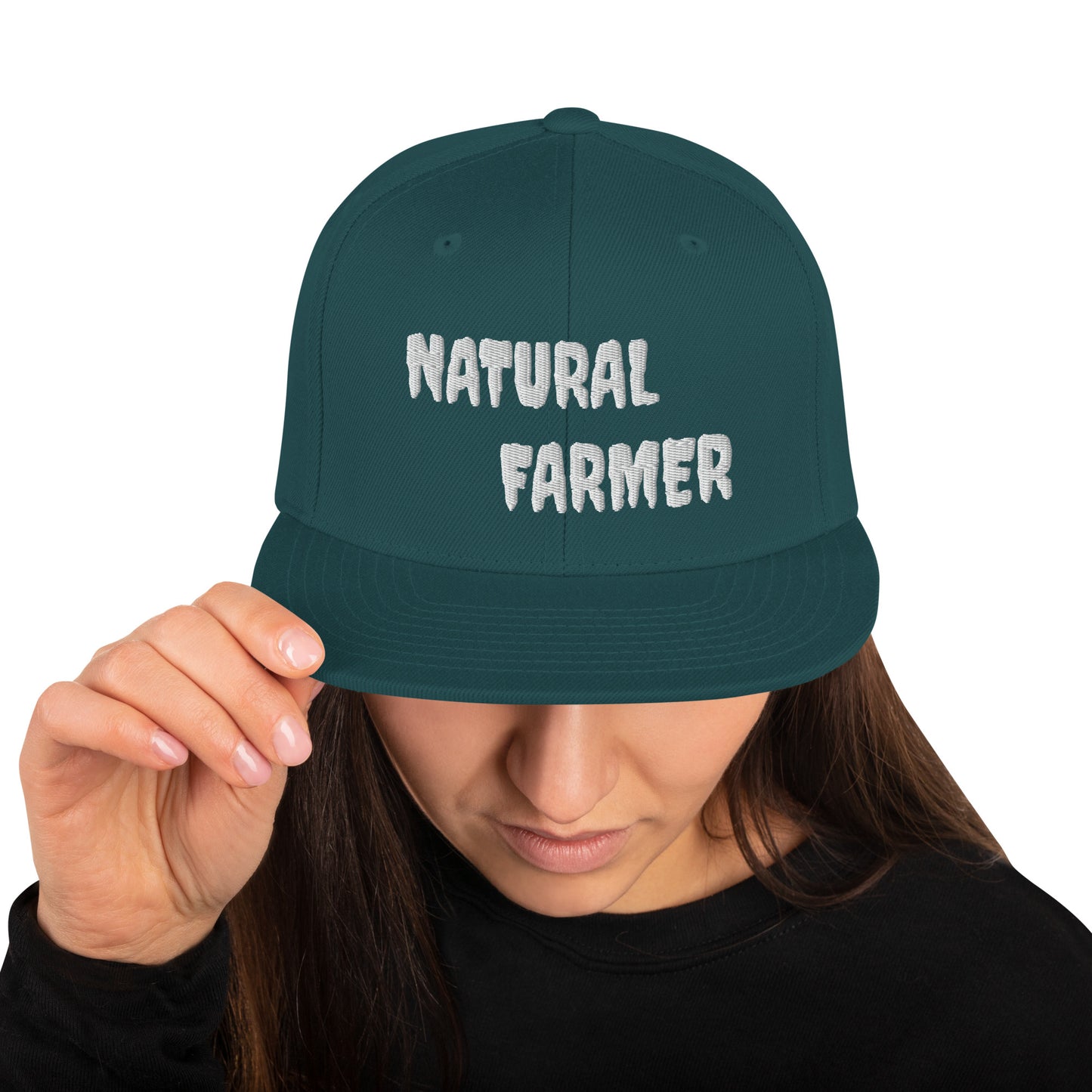 Natural Farmer Snapback Hat